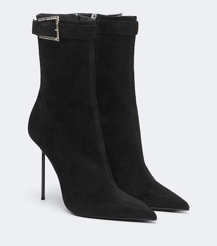 Botines Lidia de ante adornados - Paris Texas - Modalova