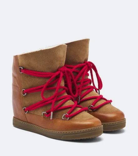 Nowles shearling-lined leather snow boots - Isabel Marant - Modalova