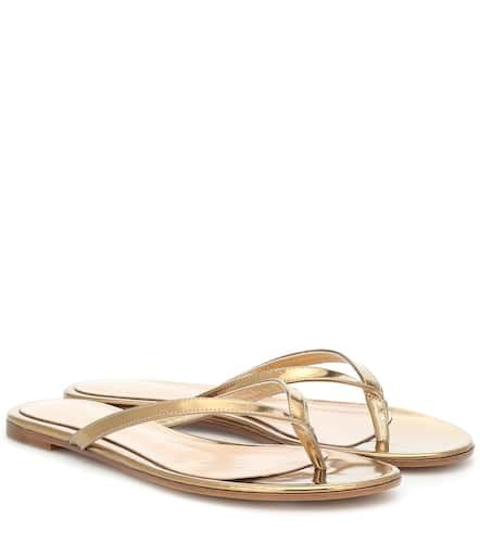 Calypso leather thong sandals - Gianvito Rossi - Modalova