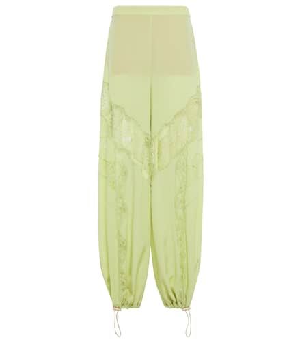 Silk and lace pants - Stella McCartney - Modalova