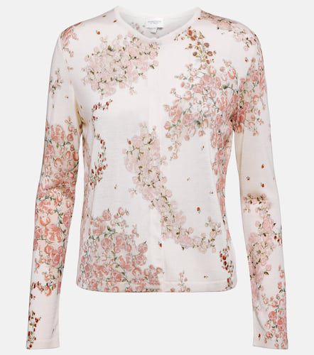 Floral cashmere and silk cardigan - Giambattista Valli - Modalova