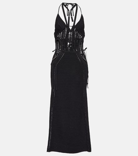 Crochet halterneck midi dress - Dion Lee - Modalova