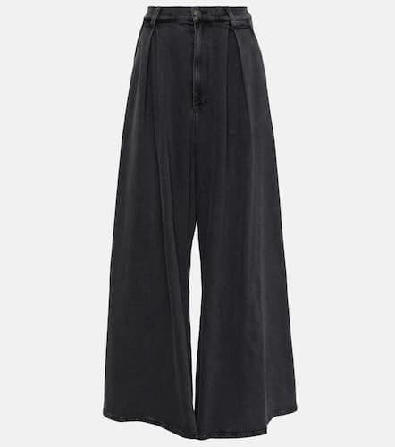 Oversized pleated wide-leg jeans - Giuseppe di Morabito - Modalova