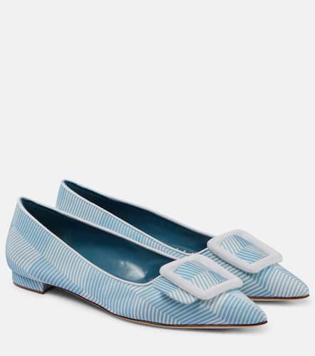 Maysale grosgrain ballet flats - Manolo Blahnik - Modalova