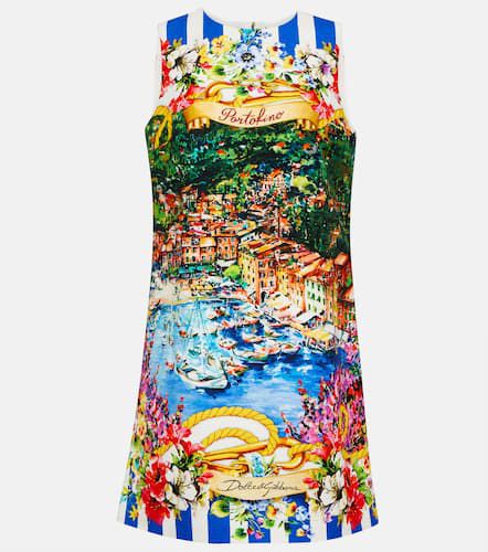 Portofino printed cotton minidress - Dolce&Gabbana - Modalova