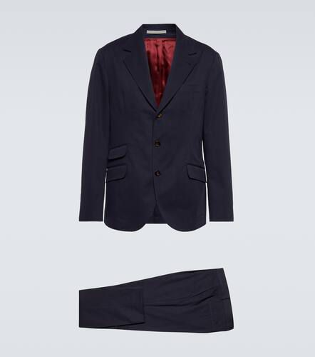 Cotton and cashmere gabardine suit - Brunello Cucinelli - Modalova