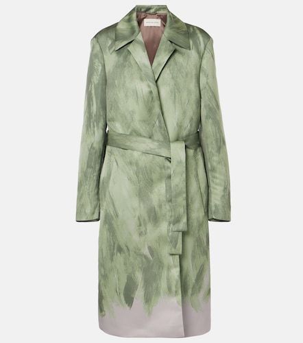 Abrigo envolvente de satén - Dries Van Noten - Modalova