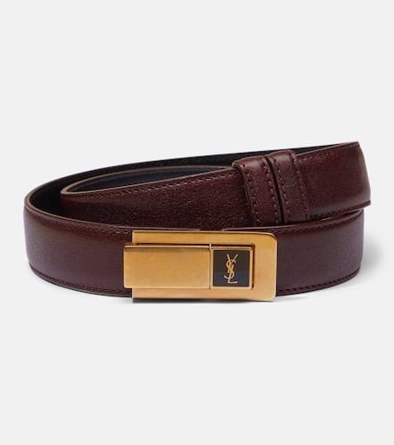 Cassandre leather belt - Saint Laurent - Modalova