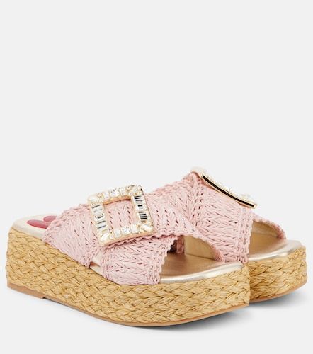 Espa 60 embellished raffia espadrille sandals - Roger Vivier - Modalova