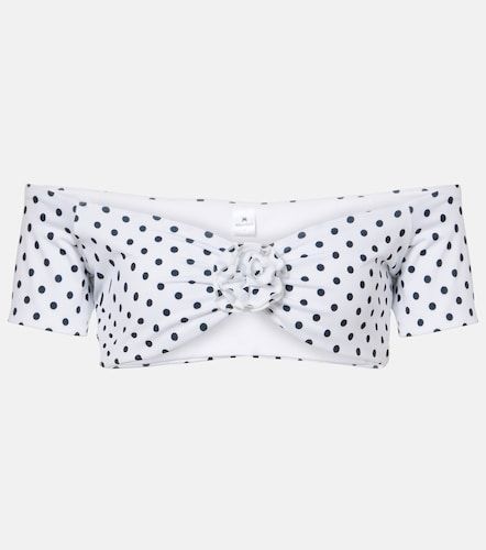 Stefani polka-dot off-shoulder crop top - Bananhot - Modalova