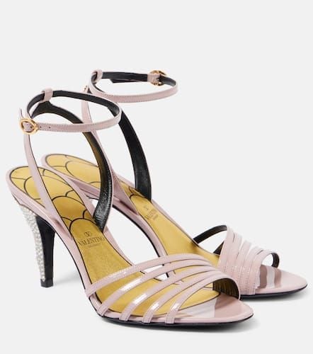 Ladycrush crystal-embellished leather sandals - Valentino Garavani - Modalova