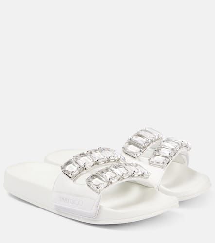 Fitz Crystal embellished leather slides - Jimmy Choo - Modalova