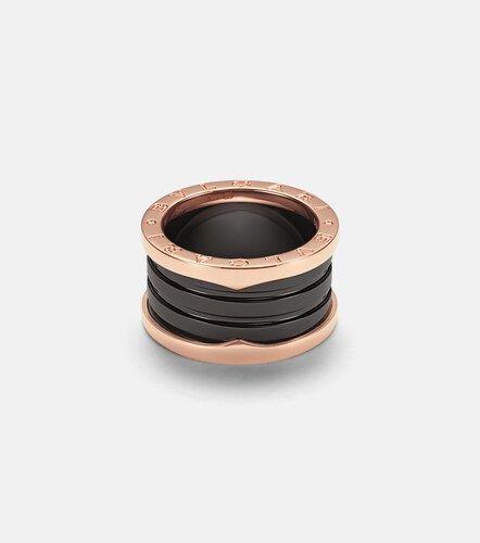 Anillo B.zero1 de oro rosa de 18 ct y cerámica - Bvlgari - Modalova