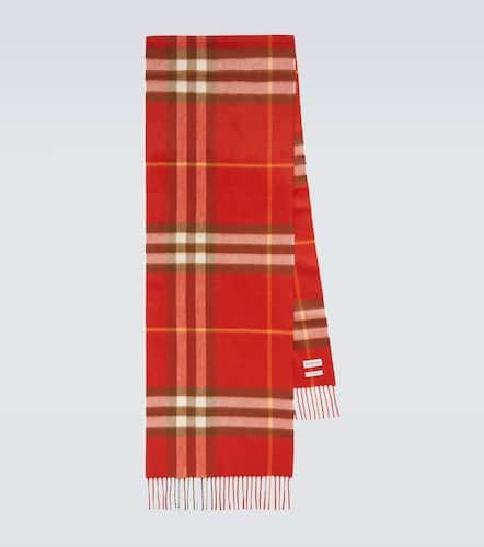 Check fringed cashmere scarf - Burberry - Modalova