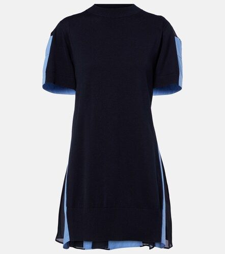 Sacai Abito corto in misto cotone - Sacai - Modalova