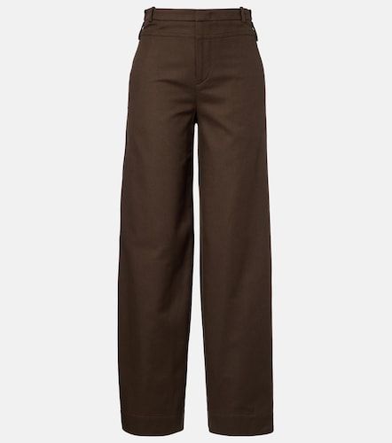 Pantalones anchos de sarga de algodón - Vince - Modalova
