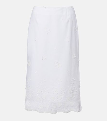Falda midi Malik de algodón bordada - Altuzarra - Modalova