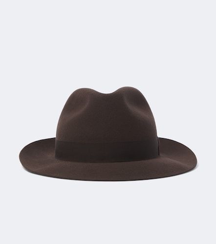 Virgin wool felt fedora - Giorgio Armani - Modalova