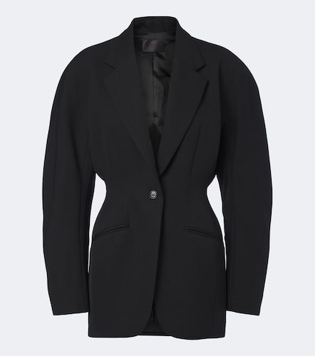 Virgin wool grain de poudre blazer - Mugler - Modalova