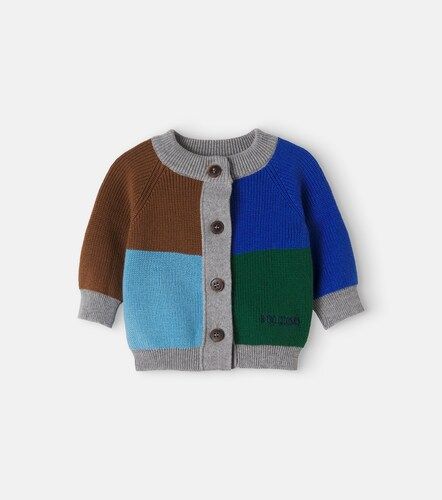 Bebé - cárdigan de algodón con bloques de color - Bobo Choses - Modalova