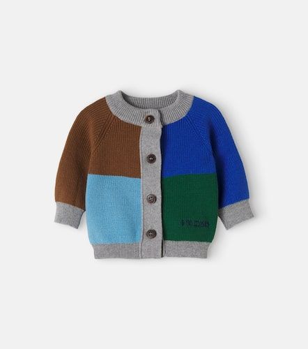 Bebé - cárdigan de algodón con bloques de color - Bobo Choses - Modalova