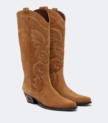 Etro Logo suede cowboy boots - Etro - Modalova