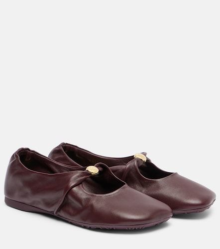 Pebble Soft leather Mary Jane flats - Loewe - Modalova
