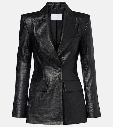 Croc-effect leather blazer - Alex Perry - Modalova