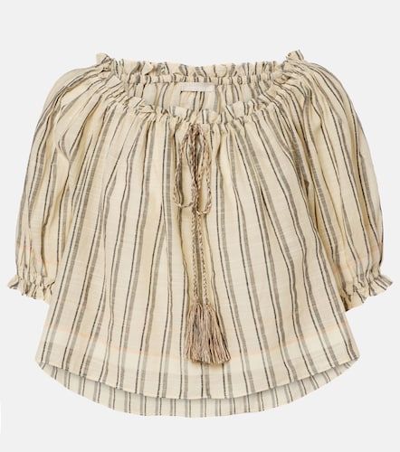 Top cropped Paros de algodón a rayas - Ulla Johnson - Modalova