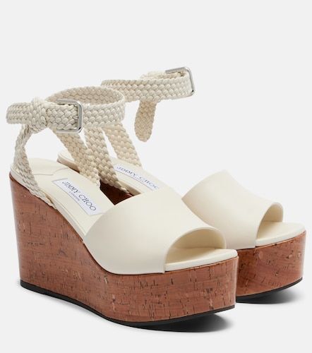 Jory leather wedge sandals - Jimmy Choo - Modalova
