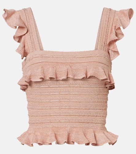 Rebellion ruffled lame top - Zimmermann - Modalova