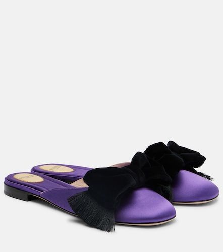 Mules Reinette de satén con lazo - Valentino Garavani - Modalova