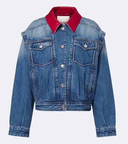 Chaqueta Devyn de denim con piel - Isabel Marant - Modalova