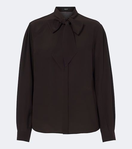 Gucci Camisa de seda con lazo - Gucci - Modalova