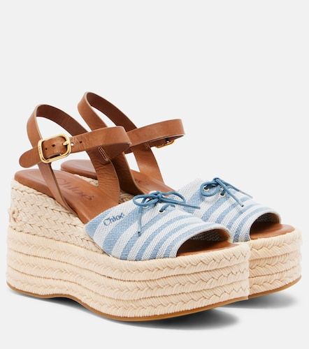 Chloé Sandali espadrillas Isla in canvas - Chloe - Modalova