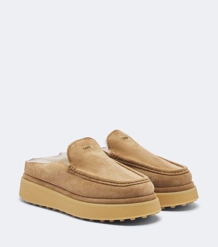 Plateau-Mules Gommino® aus Veloursleder - Tod's - Modalova