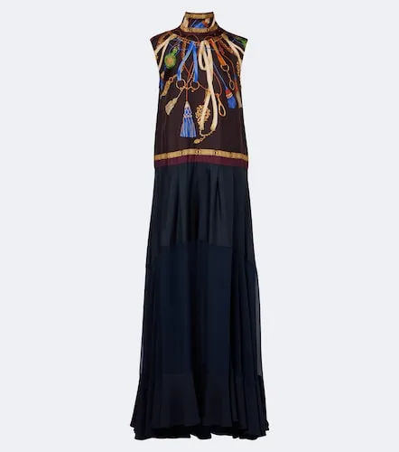 Vestido de fiesta de sarga de seda estampado - Etro - Modalova