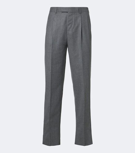 Zegna Wool flannel straight pants - Zegna - Modalova