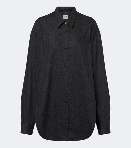 Camicia oversize Goya in lana e cashmere - Khaite - Modalova