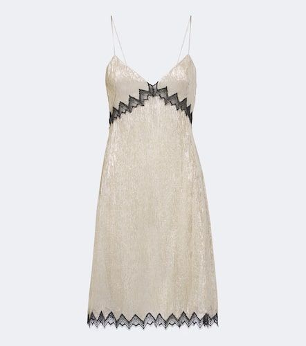 Lace-trimmed silk-blend slip dress - Tom Ford - Modalova