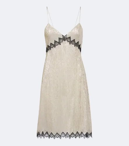 Lace-trimmed silk-blend slip dress - Tom Ford - Modalova