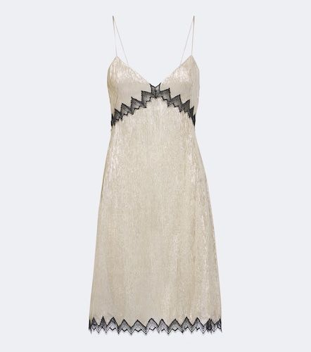 Vestido lencero en mezcla de seda con encaje - Tom Ford - Modalova