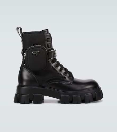 Prada Leather combat boots - Prada - Modalova