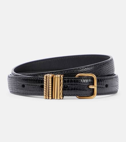 Lizard-effect patent leather belt - Saint Laurent - Modalova