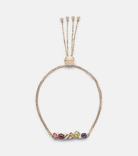 Kt gold adjustable chain bracelet with gemstones - Suzanne Kalan - Modalova