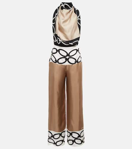 Chain 1967 silk twill jumpsuit - Valentino - Modalova