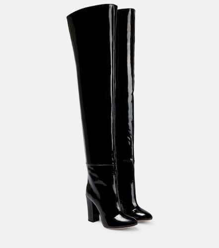 Suede-trimmed PVC knee-high boots - Giambattista Valli - Modalova