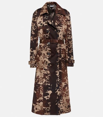 Cow-print cotton trench coat - Acne Studios - Modalova