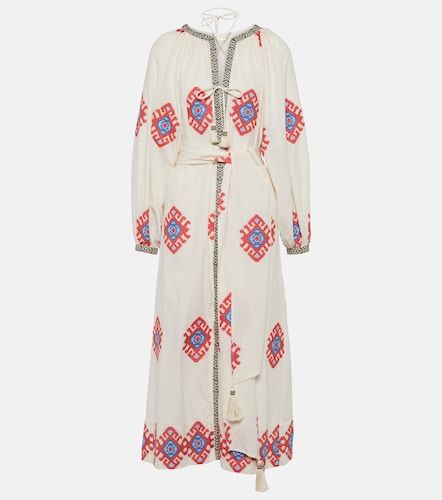 Abito midi in cotone jacquard - Johanna Ortiz - Modalova
