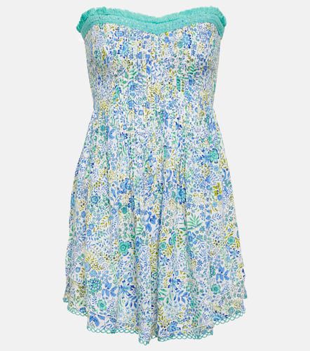 Claire floral bandeau minidress - Poupette St Barth - Modalova